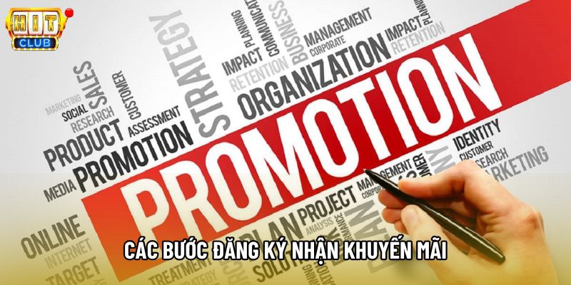 Các bước đăng ký nhận khuyến mãi